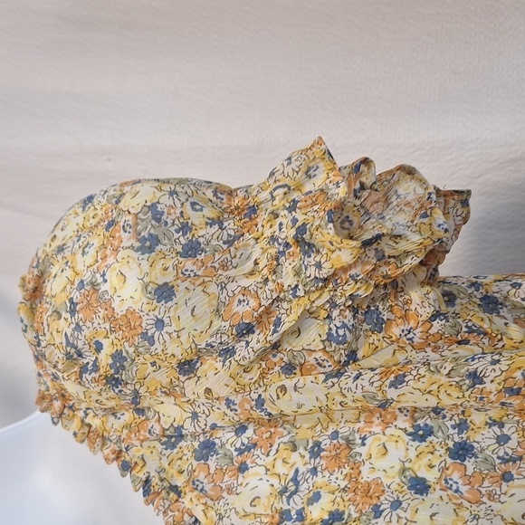 Decree floral baby doll blouse size large - Picture 7 of 11